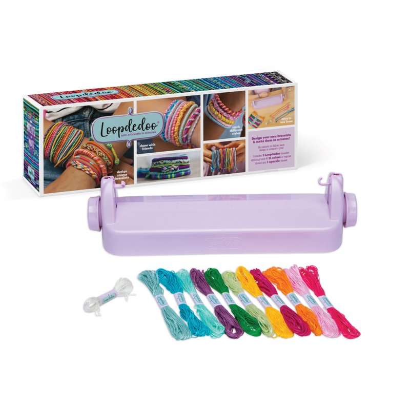 Kids DIY Friendship Bracelet Kit with Spinning Loom - Creative Jewelry Making for Ages 8+