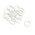 1 Inch Metal Binder Rings - 20 Pack for Office, Scrapbooking, Keychains