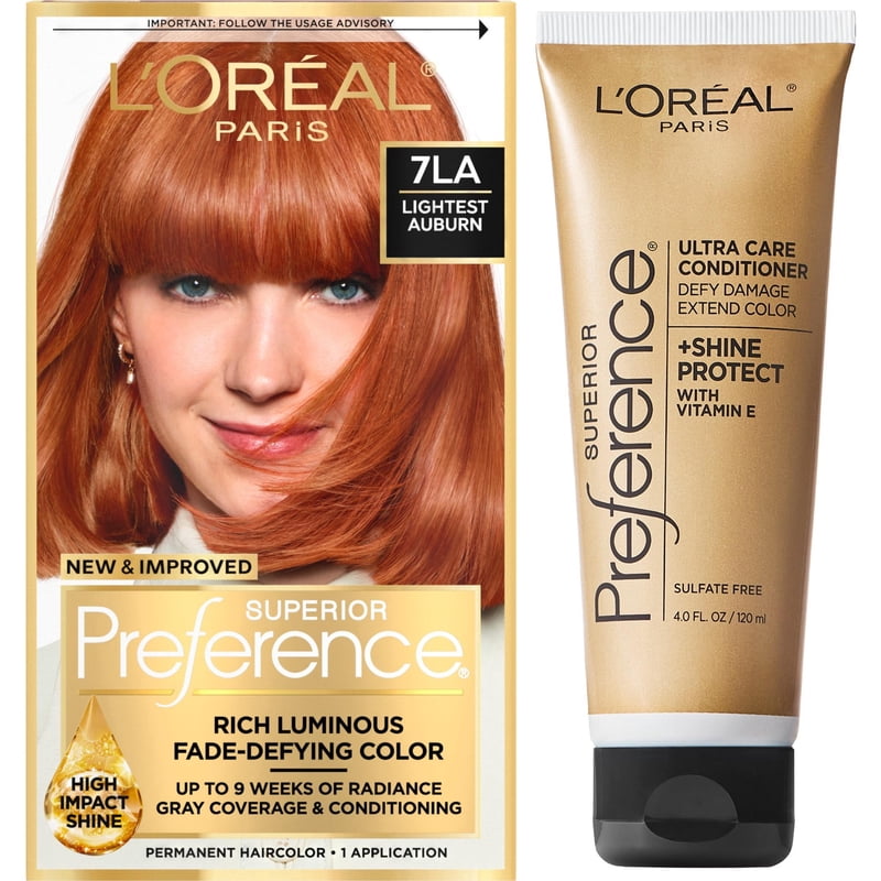 Permanent Hair Color Kit with Conditioner - Multiple Shades & Sizes
