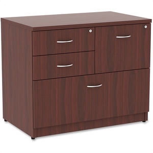 Lorell Essentials 4-Drawer Lateral File Cabinet with Lock & Laminate Finish