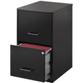 2-Drawer Steel File Cabinet with Lock - 18 Inch Depth for Office Storage