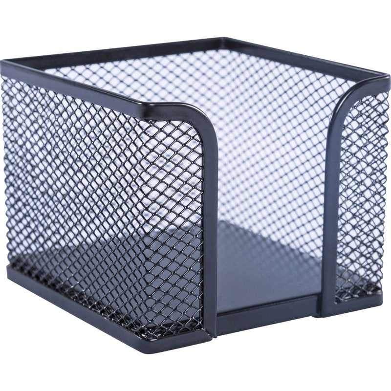 Black Mesh Memo Holder for Notes, Desk Organizer, 3x3 Note Capacity
