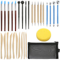 Polymer Clay Sculpting Tools Set - 30 Pcs Modeling Tools with Pouch