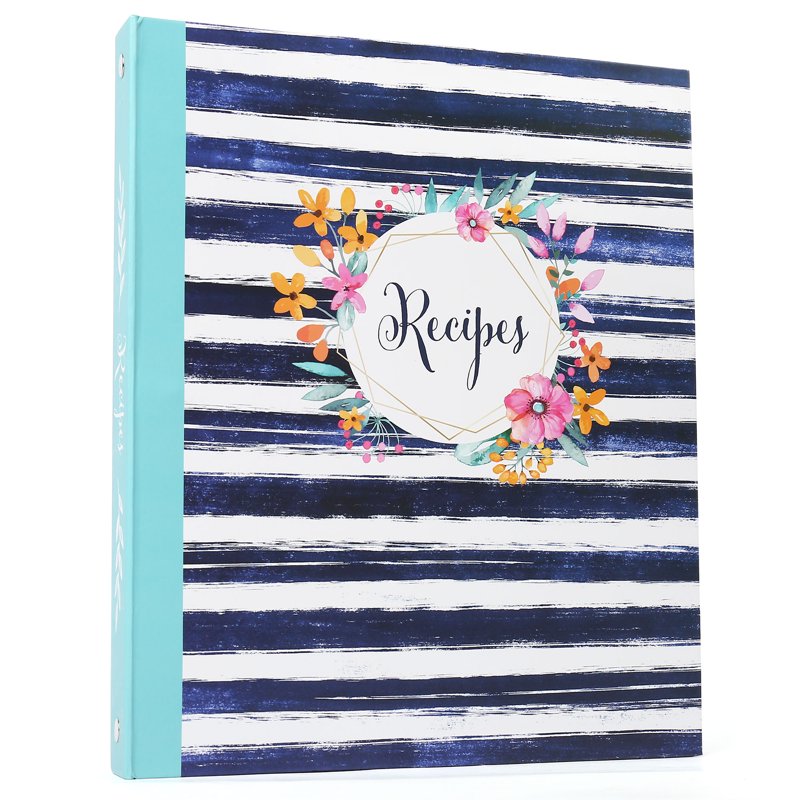 Kitchen Recipe Binder Set with Recipe Cards & Dividers, 8.5 x 10 Inches
