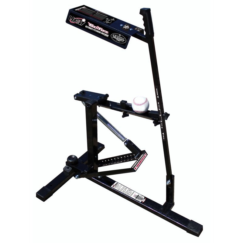 Mechanical Baseball & Softball Pitching Machine - Up to 50 MPH, Portable & Manual