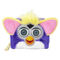 Furby Zip Around Wallet with Faux Fur and Vegan Leather trim - Licensed Collectible