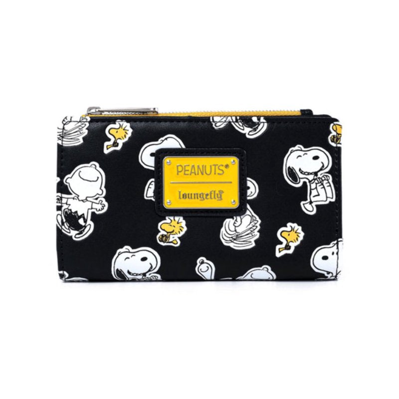 Loungefly Peanuts Snoopy and Woodstock Wallet - All Over Print Bifold Card Holder