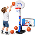 Adjustable Indoor Outdoor Kids Basketball Hoop Set for Ages 3-8 - Family Play Gift