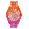 Women’s Gradient Printed Watch with Colorful Dial and Band - Gift-Ready