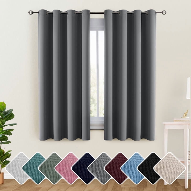 Blackout Curtains Set - Thermal Insulated Room Darkening Window Drapes