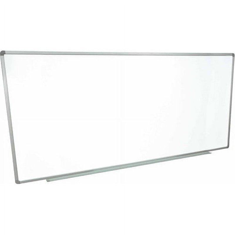 Luxor Magnetic Wall-Mounted Dry Erase Board 96x40 Inches Silver Aluminum Frame