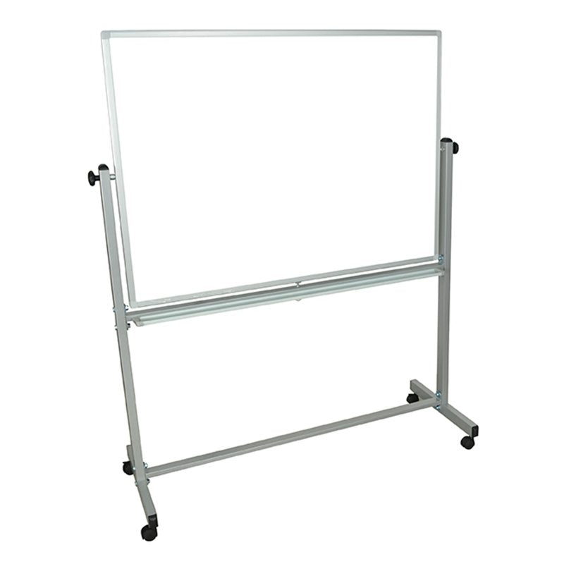 Reversible Magnetic Whiteboard with Aluminum Frame and Mobile Stand