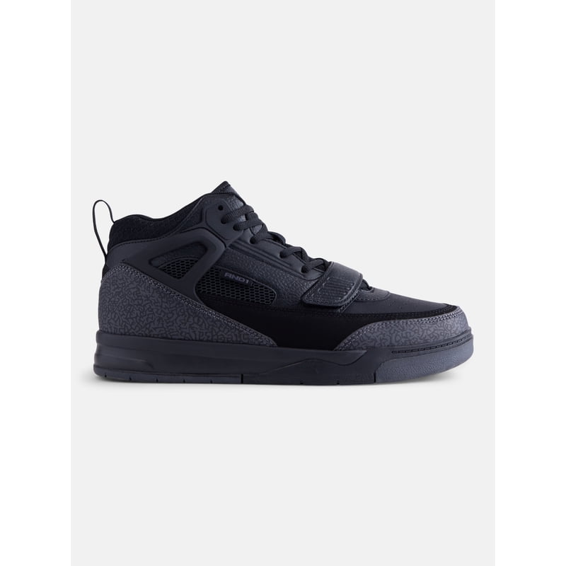 Men's Basketball Sneakers with Ankle Strap and Cushioned Insole