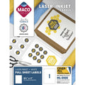 Full Sheet White Label Labels for Laser & Inkjet Printers 8.5 x 11 - 100 Pack
