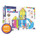 Magnetic Construction Toy Set for Kids - 50 Pieces with Pet Playhouse & Accessories