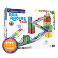 Magna-Tiles Rail Racers Deluxe Magnetic Construction Set 90 Pieces