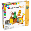 Magna-Tiles Safari Animals Magnetic Building Set - 25 Pieces for Creative Play