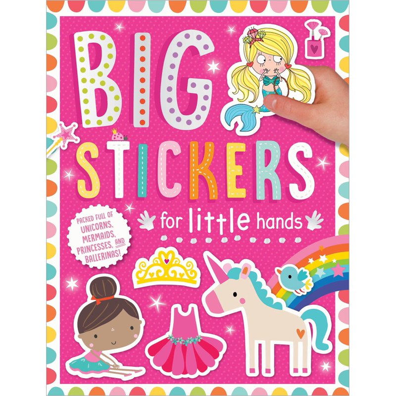 Kids Sticker Activity Book with Over 50 Big Stickers and Fun Puzzles for Children