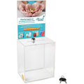 Large Acrylic Donation & Ballot Box Set - Suggestion & Tip Boxes for Fundraising