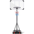 Kids Adjustable Portable Basketball Hoop with Enlarge Base and Backboard - Indoor & Outdoor Use