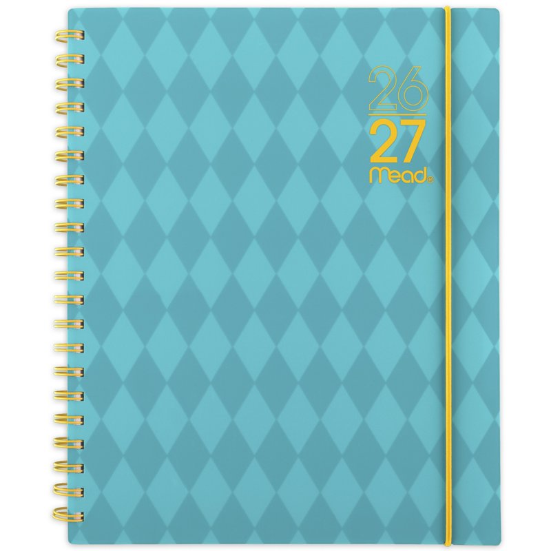 Mead Tranquil Turquoise 2026-2027 Planner 8.5x11 Weekly & Monthly Organizer