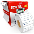 Dissolvable Food Container Labels - Removable Freezer Labels with Date - 2x2 in