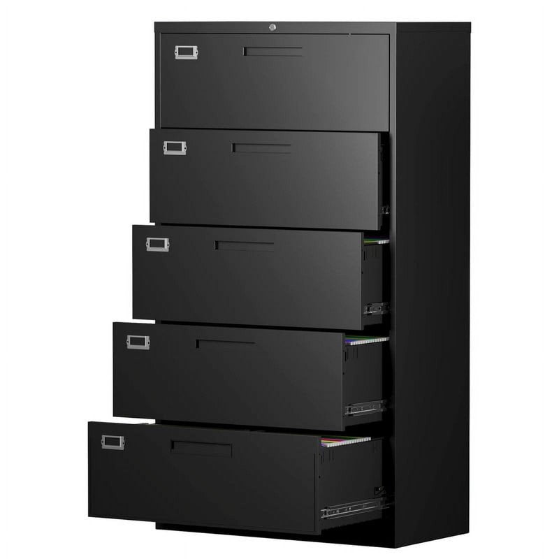 5 Drawer Lockable Metal File Cabinet for Home Office & Business