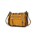 Vegan Leather Crossbody Bag with Gold Hardware - Multiple Colors