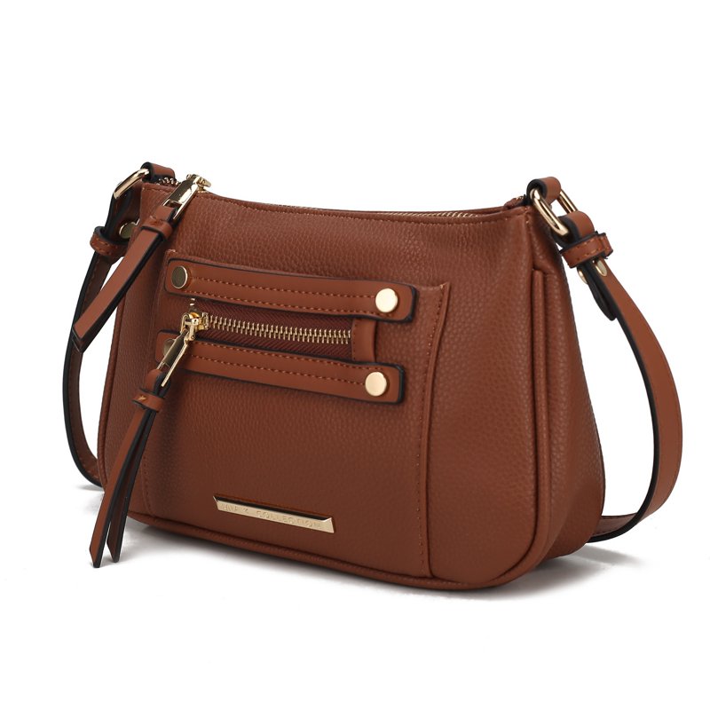 Vegan Leather Crossbody Bag for Women with Multiple Pockets - Black, Brown, Snake