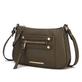 Vegan Leather Crossbody Bag for Women - Stylish Daily Purse with Gold Hardware