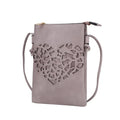Vegan Leather Crossbody Bag for Women - Elegant Tote with Silver Accents