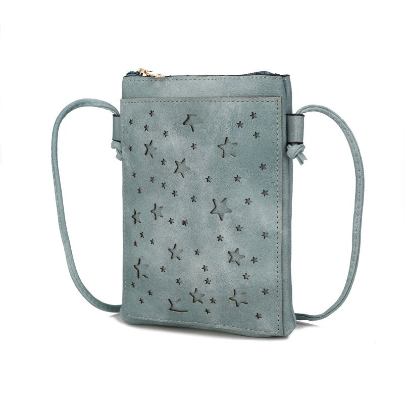 Crossbody Bag for Women - Vegan Leather with Silver Accents, Multiple Colors
