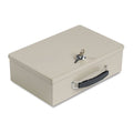 Fire-Resistant Steel Security Box with Key Lock for Valuables
