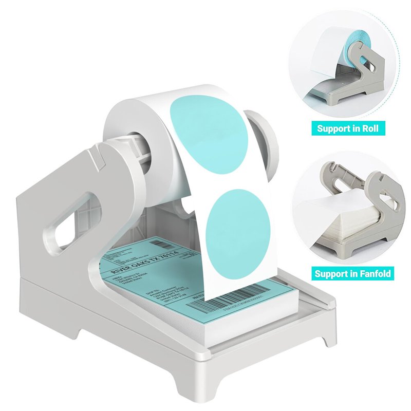 Thermal Shipping Label Holder for 4x6 Label Rolls Fanfold & Roll Labels