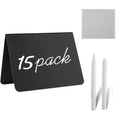 Mini Chalkboard Signs 4x3 Inches Set of 15 for Food Parties Weddings and Events