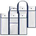 Large Poster Storage Bag Set - 2 Pack Art Portfolio Organizer for Classroom & Art Supplies