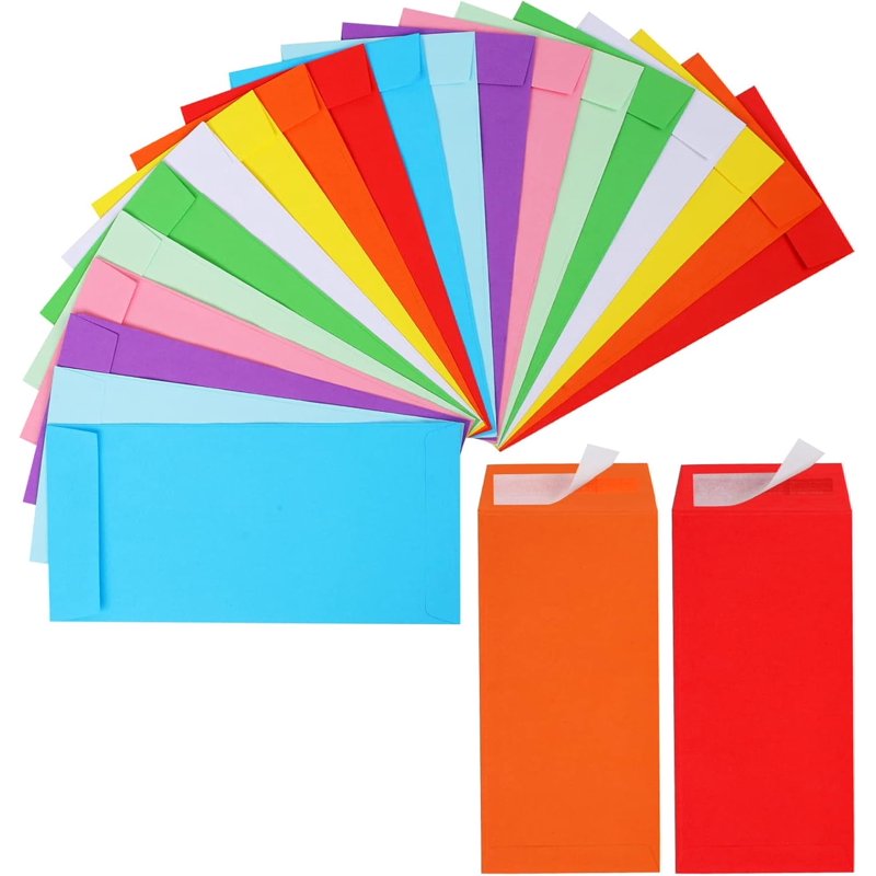 Cash Envelopes 100-Pack for Budgeting & Money Organization - 3.5 x 6.5 Inch