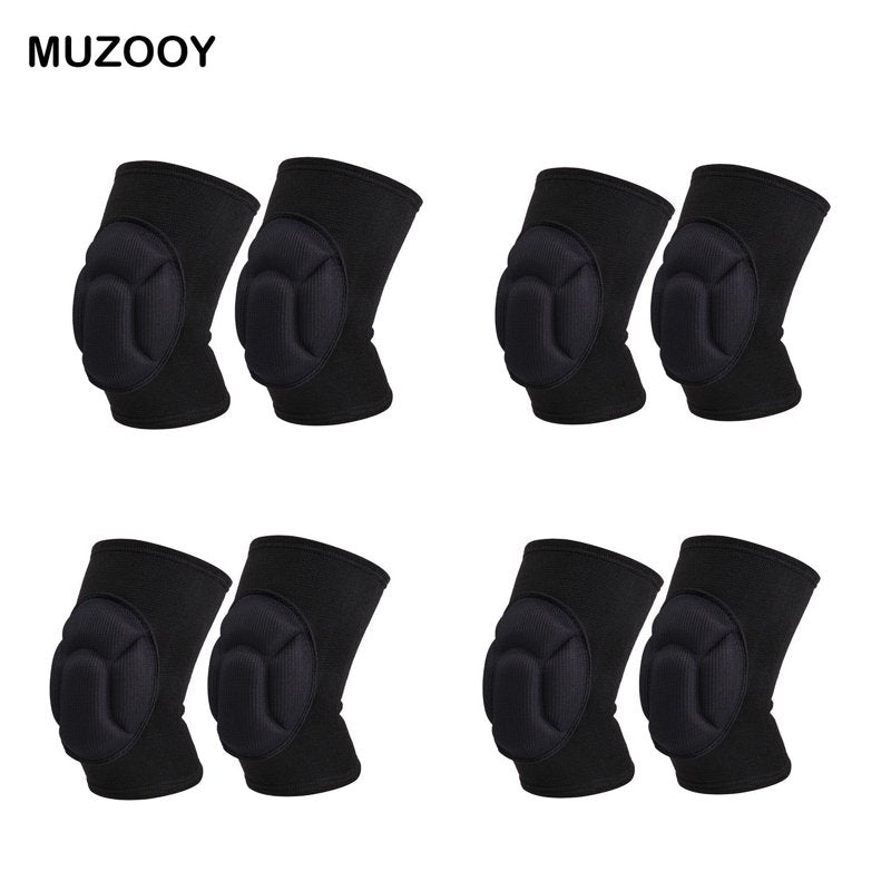 Elastic Knee Pads for Sports & Work - Thick Sponge Collision Prevention - Multiple Sizes