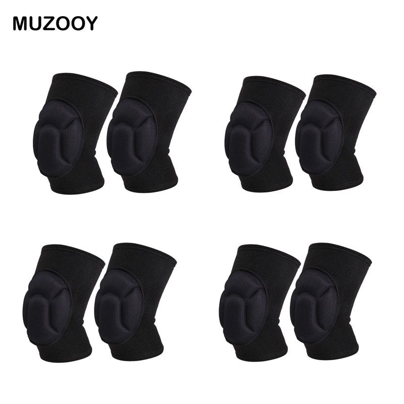 Elastic Knee Pads for Sports & Work - Thick Sponge Collision Prevention - Multiple Sizes