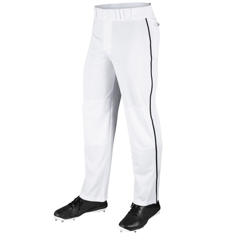 Baseball Pants with Braid - Open Bottom, Athletic Fit, Durable Polyester