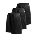 Men's Mesh Shorts 3-Pack Activewear with Pockets - Gym, Basketball, Casual