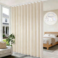 Room Divider Curtain with Ceiling Track Set - Blackout Privacy Divider for Indoor & Outdoor Use