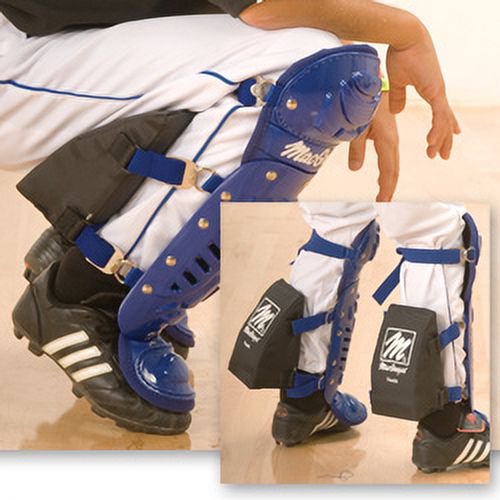 Youth Knee Support Cushion for Catchers Black - Supports and Stabilizes Knees
