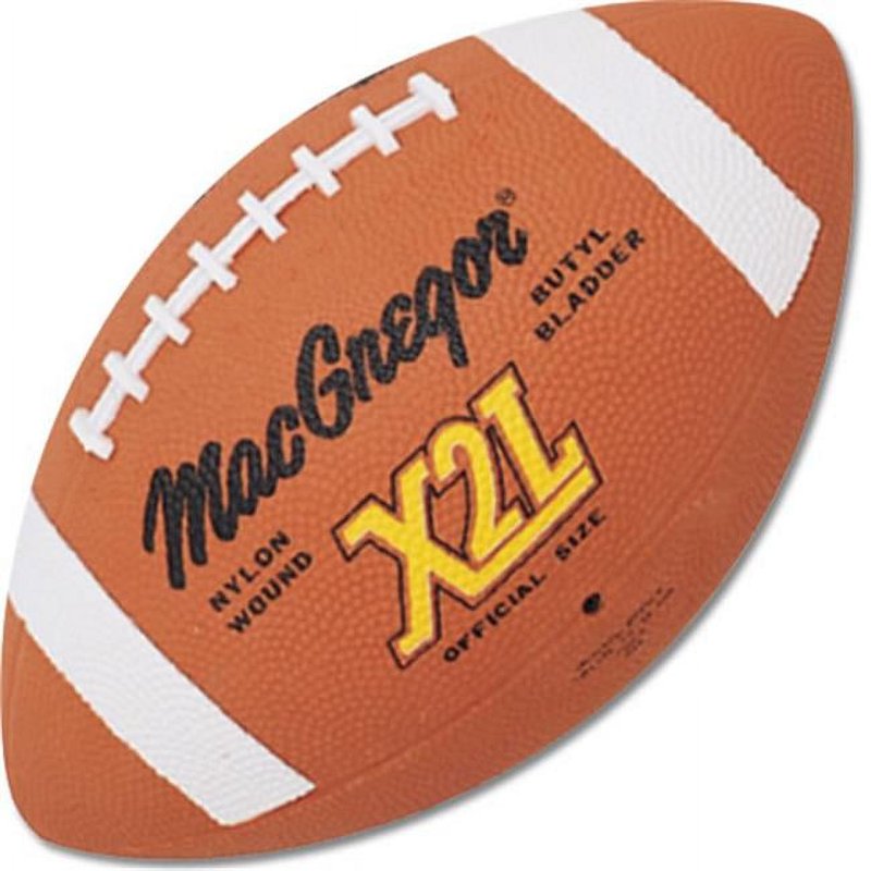 Official Size Rubber Football with Pebble-Grain Exterior for All Surfaces
