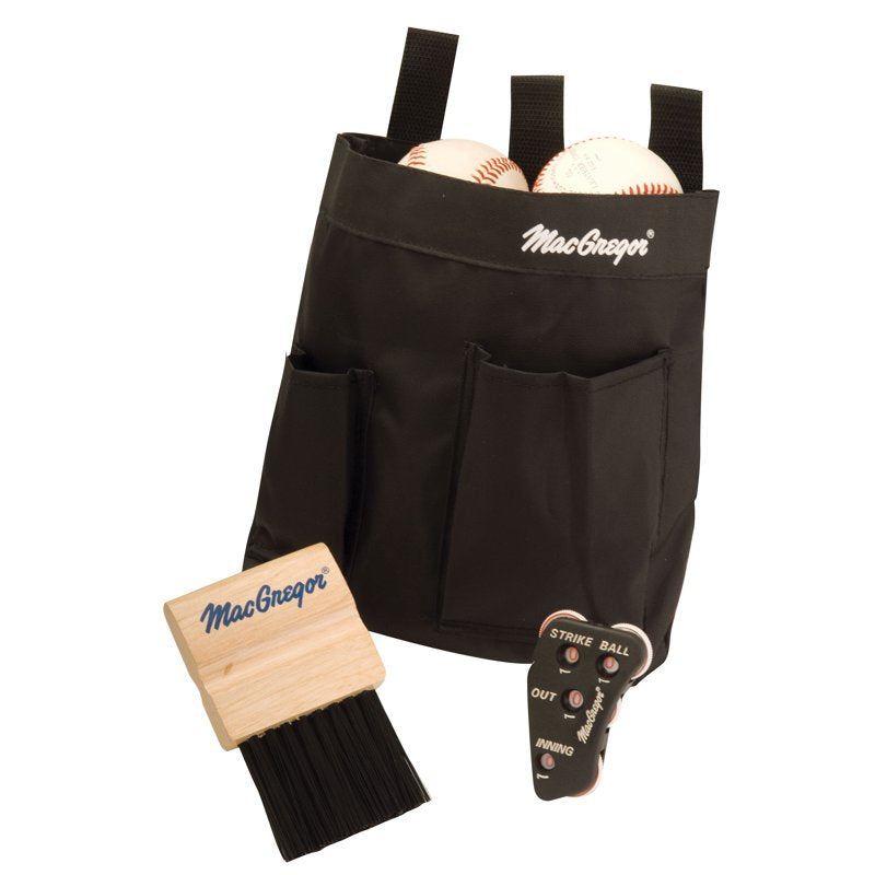 Umpire Accessory Pack for Baseball Softball Officials with Plate Brush & Indicator