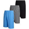 Kids Boys Active Mesh Shorts 3 Pack Lightweight Performance Athletic Shorts