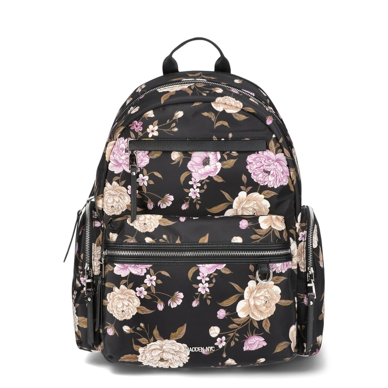 Women's Dome Backpack with Front Pockets and Removable Pouch, 18.5 Inch