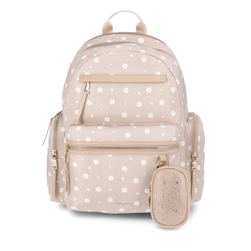 Women's Dome Backpack with Front Pockets & Removable Pouch - 18.5 Inch