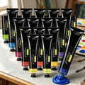 Professional Oil Paint Set - 20 Vibrant Colors in 50ml Tubes for Artists & Hobbyists