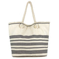 Women’s Oversized Cotton Tote Bag with Rope Handles - Black